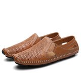 2020 Fashion Moccasins For Men Loafers Summer Walking Breathable Casual Shoes Men Hook&loop Driving Boats Men Shoes Flats