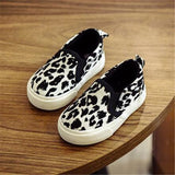 NEW 2020 Spring Children Flats Fashion Leopard print Canvas Casual shoes Boy Girl Slip-on Sneakers Kids Loafers 02A