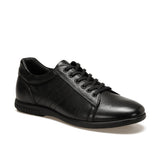 FLO Black Men's Sneakers Men Casual Sport Shoes Flat Lace-up Oxide 1403 M