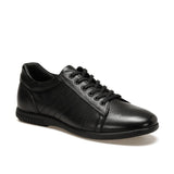 FLO Black Men's Sneakers Men Casual Sport Shoes Flat Lace-up Oxide 1403 M