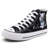 Children High-top Canvas Girls Quality Fabric School Shoes Boys Fashion Cartoon Sneakers Spring Outside Travel Canvas 35-40