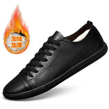 Men's shoes winter plus velvet with the same British casual shoes